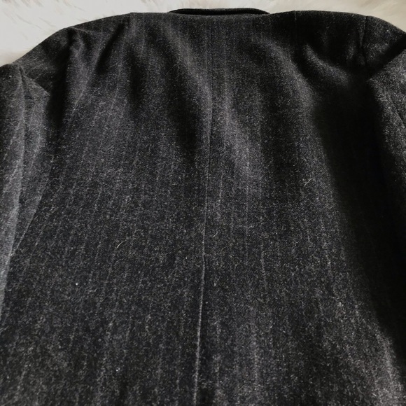 J.Crew Black Grey Pinstripe Blazer Womens Sz 4 - Picture 5 of 6
